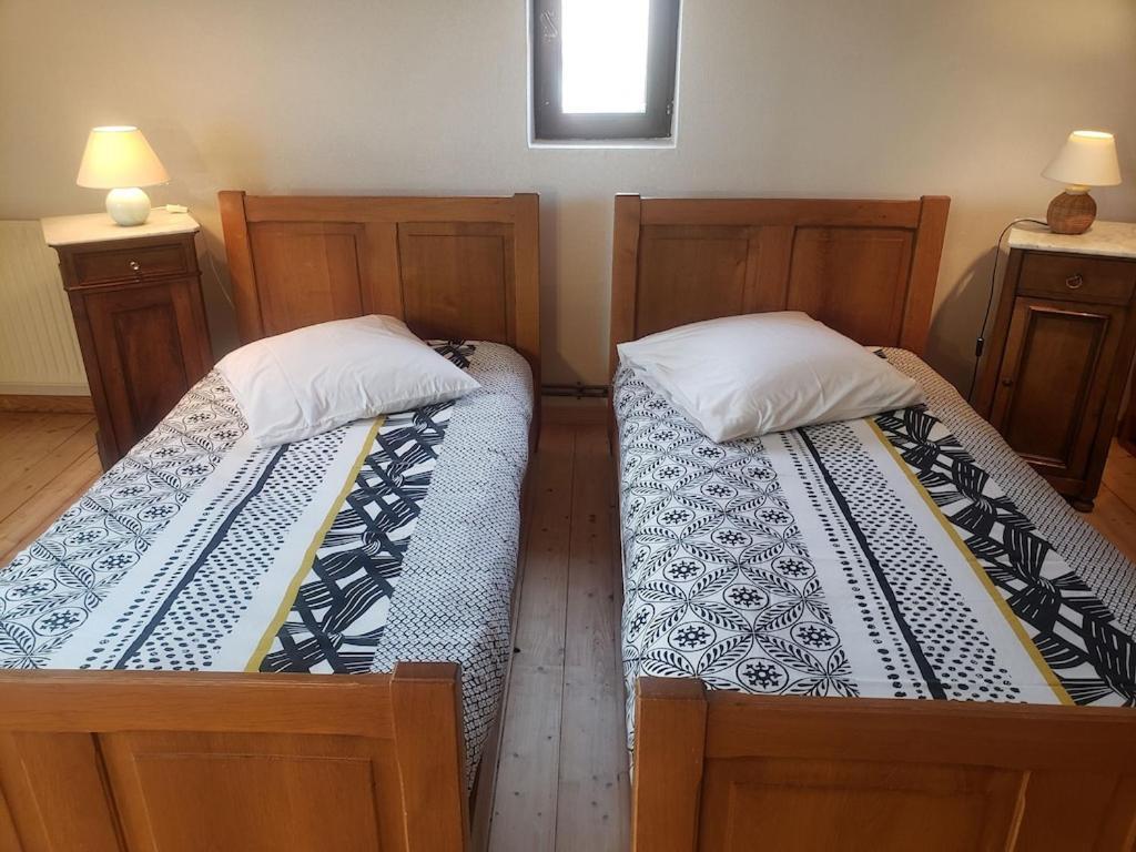 GITE AU PETIT RUISSEAU-Etage et combles-maison alsacienne 4 personnes 3 nuitées minimum Langensoultzbach Extérieur photo